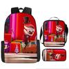 Kids School Backpack Set With Pencil Case Crossbody Bag - Cute Cartoon Print Oxford Fabric Lightweight Breathable Grades