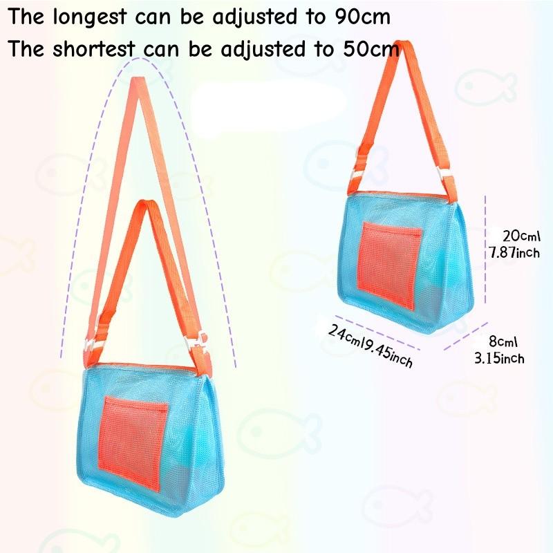 Children's Beach Toy Storage Mesh Bag Swimming Pool Outdoor Travel Sports Children's Shell Bag Handbag Swimming Accessories