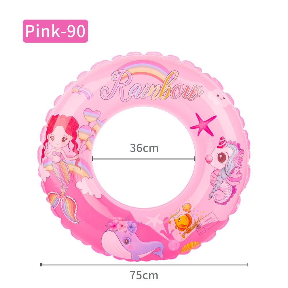 Mermaid children's swimming ring pink rainbow baby underarm swimming ring anti-rollover
