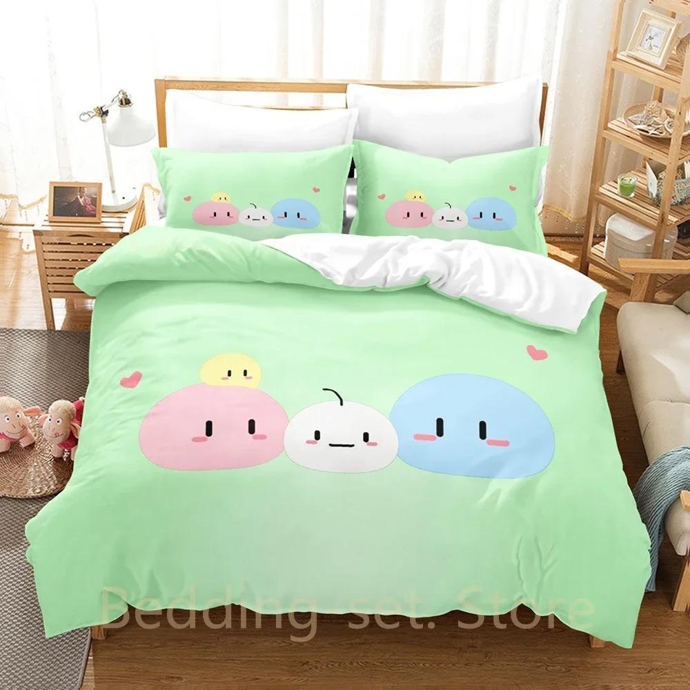 Neues Dango Clannad Bettwäsche-Set Einzelbett Twin Full Queen King Size Bettset Erwachsener Kind Schlafzimmer Bettbezug-Sets Anime Bettlaken-Set
