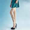 Women Sexy Tight English Print Seamless Pantyhose Stockings No-snagging Hose Sexy Lingerie-Patterned Tight Black White