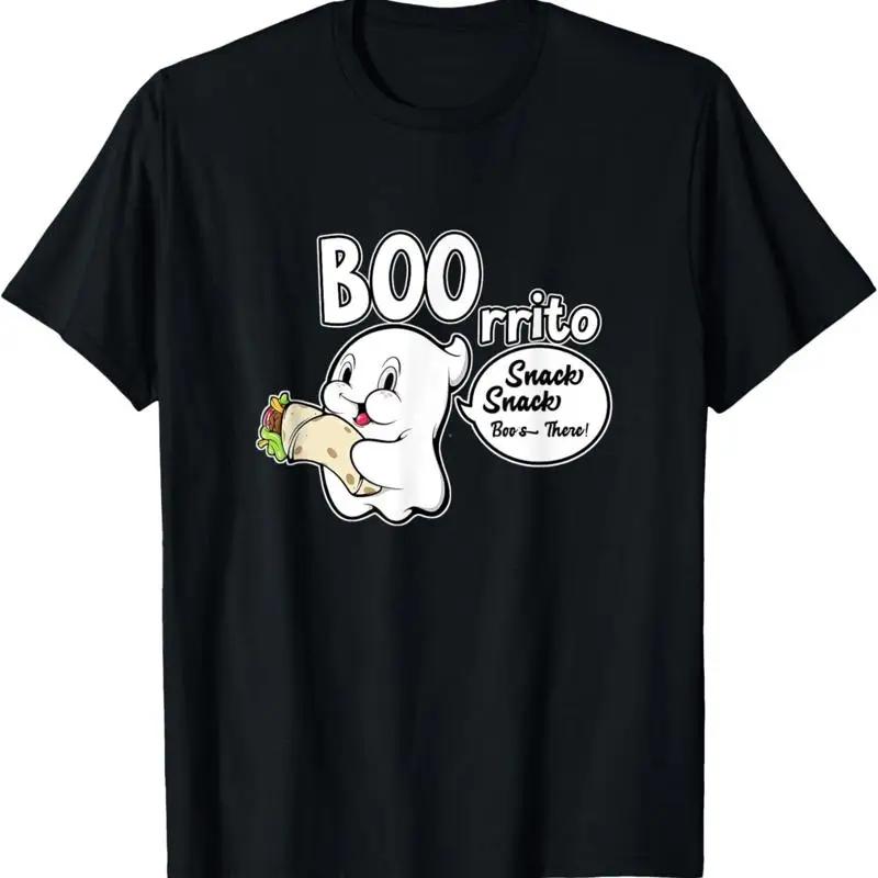 Ghost Burrito Mexican Food Cute Halloween Boorritto T Shirt S разноцветный