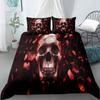 3D Digital Printing Quilt Set Three-Piece Skull Thickened