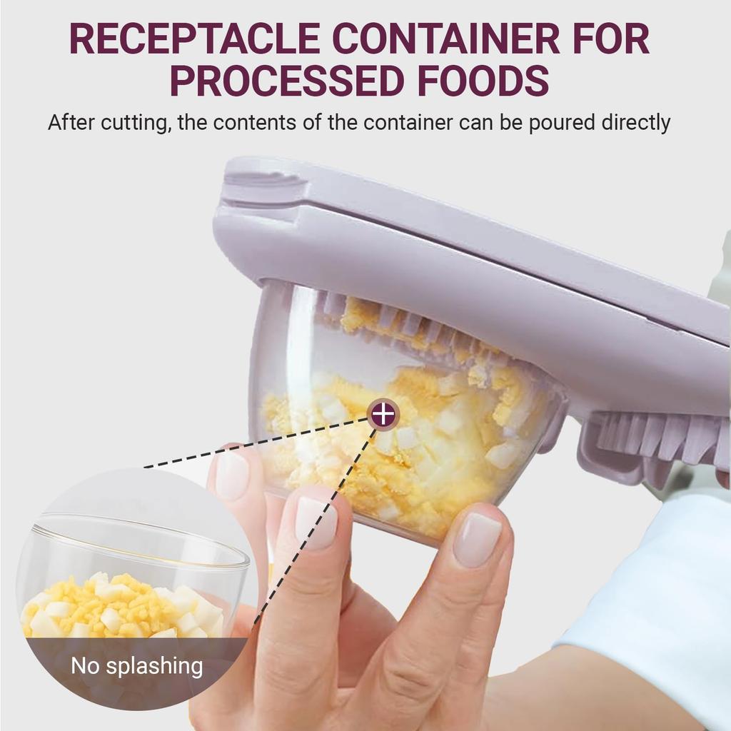 3-in-1 Egg Slicer Stainless Steel & ABS Home Kitchen Tool Modern Minimalist Egg Cutter for Hard Boiled Eggs Decorative Slicing