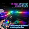 22in1 RGB Car Interior Acrylic Car Ambient Lights RGB Hidden Acrylic Strip Decoration Atmosphere Accessories For Silverado
