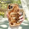 Phone Case: 2D Flat Design, Suitable for iPhone 18 17 16 15 14 13 Pro Protective Case, Coffee Cup, Perfect Christmas and Halloween Holiday Gift