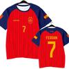 2026 Spanish Team Yamal Player Edition Football Shirt, Quick Drying Short Sleeved T-shirt, Family Kids Tees