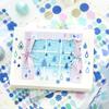 200cm/roll Mr. Paper Simple Geometric Symbol Tape Color Star Moon Illustration Sand Film Tape Home Handbook DIY Decoration Gifts