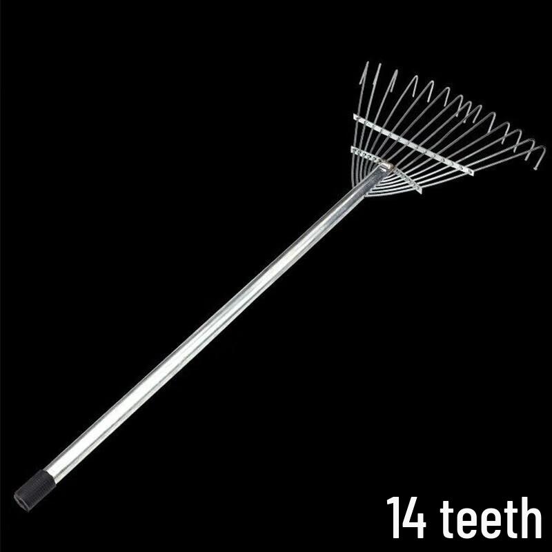 FENGZHI 1.5m Stainless Steel Lawn and Leaf Rake