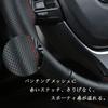 ZATOOTO YWLY0092-R Steering Wheel Cover, Braided Type, Genuine Leather, S Size, Breathable, Hand Sewing,
