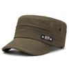 Men's Casual Military-Style Sun Hat for Spring/Autumn with Short Brim