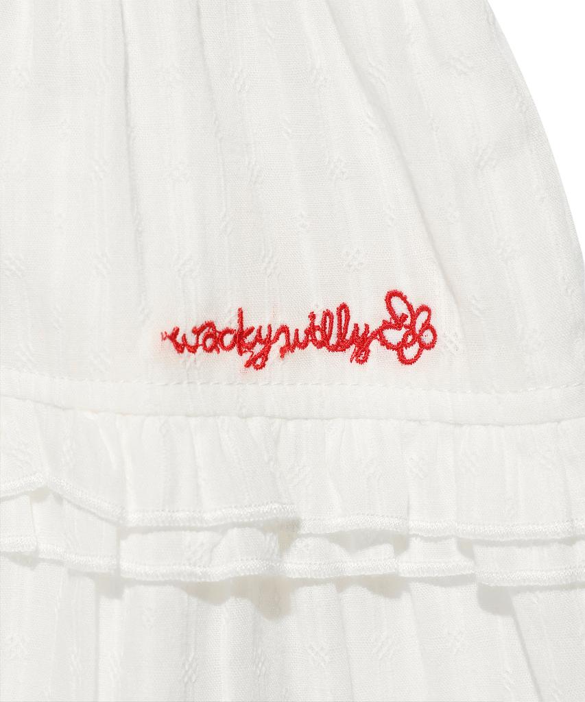 Wacky Willy Women'S Ruffle Mini Skirt White