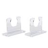 2 Pack Acrylic Bat Rack Baseball Bat Wall Mount Holder Hockey Stick Vertical Display Hanger Storage Organizer for