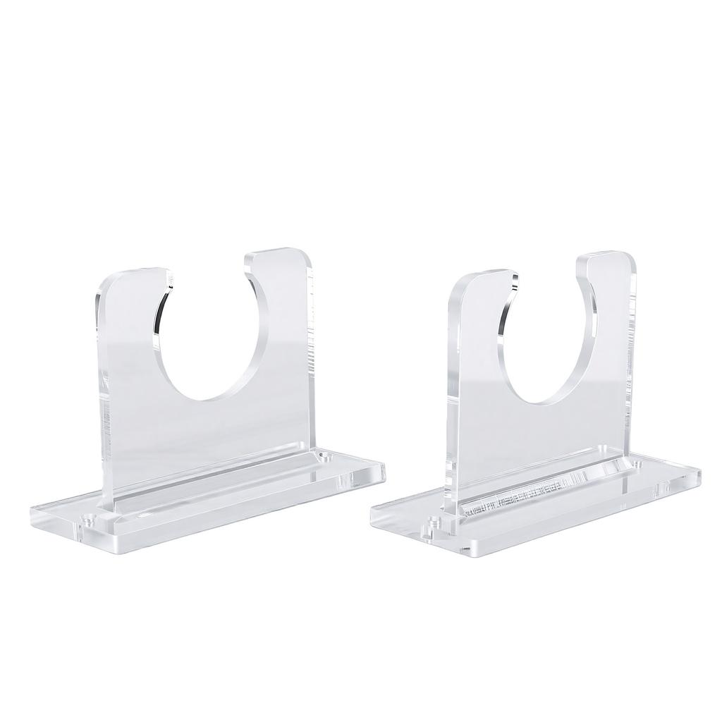 2 Pack Acrylic Bat Rack Baseball Bat Wall Mount Holder Hockey Stick Vertical Display Hanger Storage Organizer for