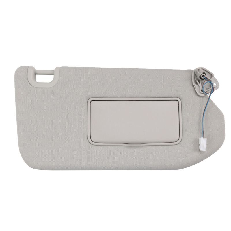 Powerful 2PCS Gray Sun Visor With Lamp For 2013-2018 Pathfinder, 2014-2017 Infiniti QX60 96400-9PB0A, 96401-9PB0A Replacement Ac