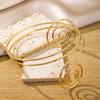 FTCY Boho Arm Bracelet for Women Vintage Geometric Gold Color Leaf Women's Arm Bangles Adjustable Jewelry