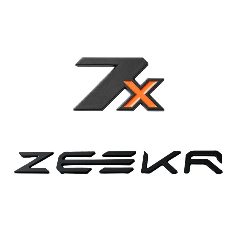 For ZEEKR 7X 2024+ Tailgate Logo Decoration Stickers Metal Material Lettering Styling Emblem Exterior Upgrade Car Accessories