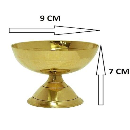

Танирика Латунная Дия для Пуджи-Дий с подставкой для дома - Аканд-Дия для комнаты Пуджи - Латунный Дипак для Пуджи-Дия для украшения дома Предметы для Пуджи -