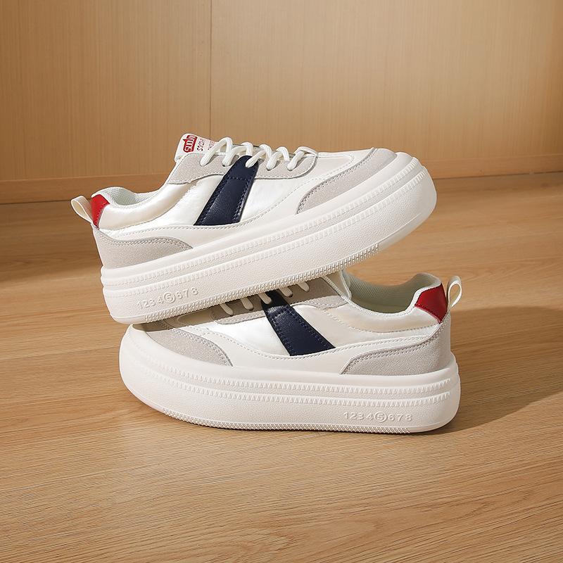 

2025 little white shoes women s spring and autumn new Korean version ins female students leisure sports versatile board shoes street shot K3705 40 синий