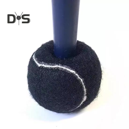 4 Pcs Pre-Cut Walker Tennis Balls for Furniture Legs Floor Protection Universal Walker Leg Felt Pad Glide Coverings for Seniors