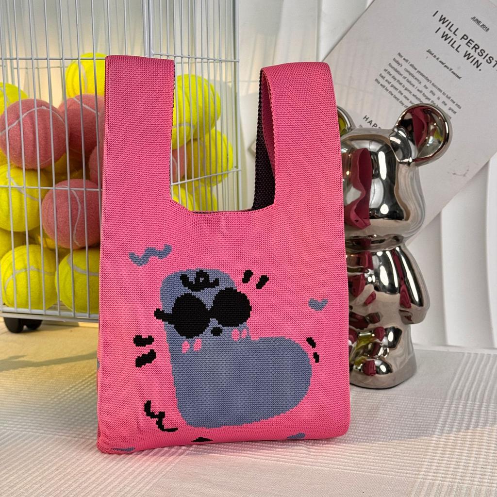 Geantă Tricotată cu Tematică Festivalul Bărcii Dragonului Geantă Cadou pentru Întâlnirea Companiei Geantă de Mână Cadou de Nuntă Geantă Zongzi Geantă Fericită pentru Bomboane