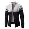 Herren Colorblock Stehkragen Strickjacke - Herbst/Winter Plus Samt Langarmpullover