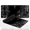 Gothic Dark Angel XXL Gaming Mouse Pad Black White Cross Sketch Deskmat Non-Slip Rubber Keyboard Mat Computer Gamer Mousepad
