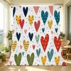 Thick Flannel Fleece Blanket Heart Pattern, Soft Cozy Colorful Design, Ideal for Home, Guest Room & Valentine’s Gift