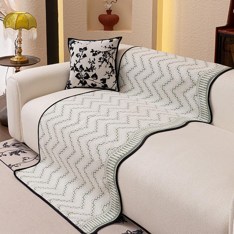 New Special-Shaped Sofa Cushion, Universal In All Seasons, High-End Non-Slip Seat Cushion, Straight Row Three-Person Sofa Cover
