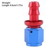AN6 Straight Push On Twist Lock Oil Gas Fuel Line Hose End Male Fitting