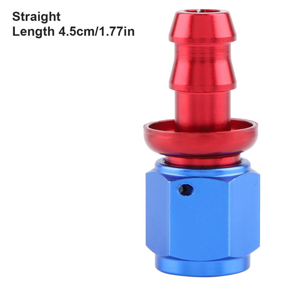 AN6 Straight Push On Twist Lock Oil Gas Fuel Line Hose End Male Fitting