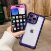 Acrylic Airbag Corner Shell with 12 Spaces for iPhone 14 Pro/15 Plus Anti-Fall Case