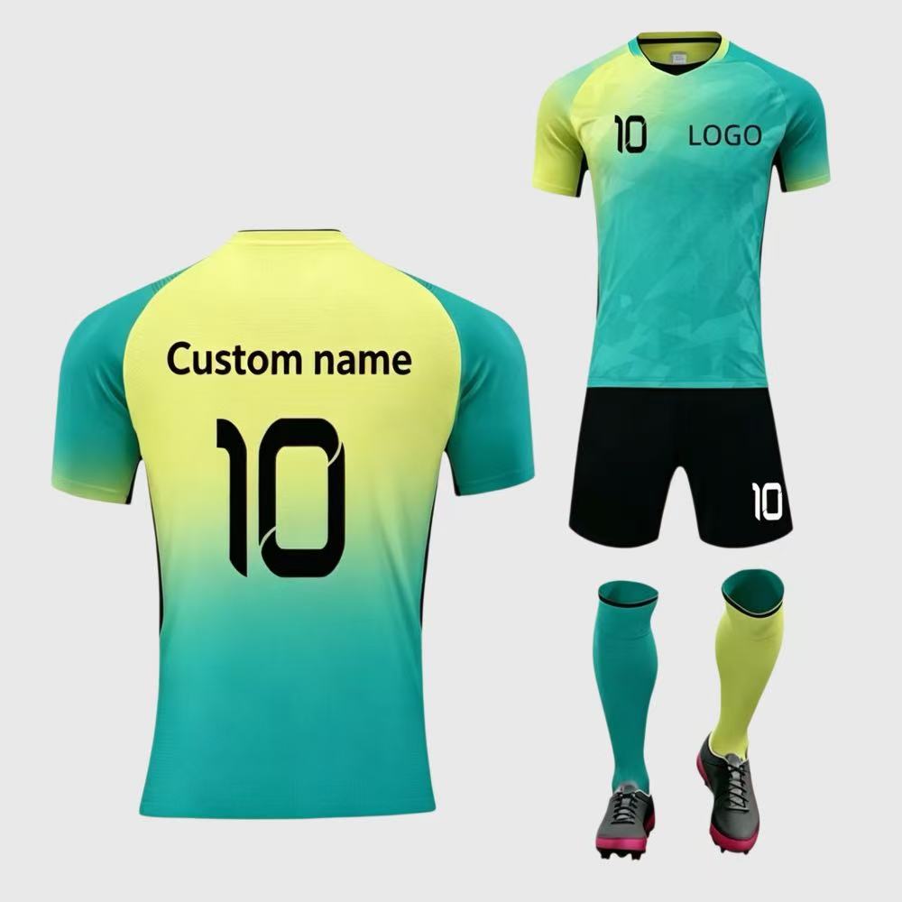 Premium Anti Wrinkle Breathable Fabric National Inspired Customized Name Number Outdoor Match Soccer Uniform
