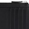 Balenciaga Credit Logo Zip Wallet Smooth Calfskin Large Men Wallets Black 8066392ABGM1000