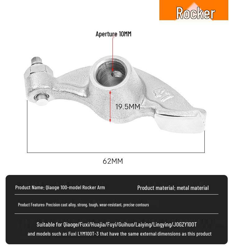 Qiaoge JOG Motorcycle Camshaft Rocker Arm Assembly for Linhai Yamaha LYM100T-3