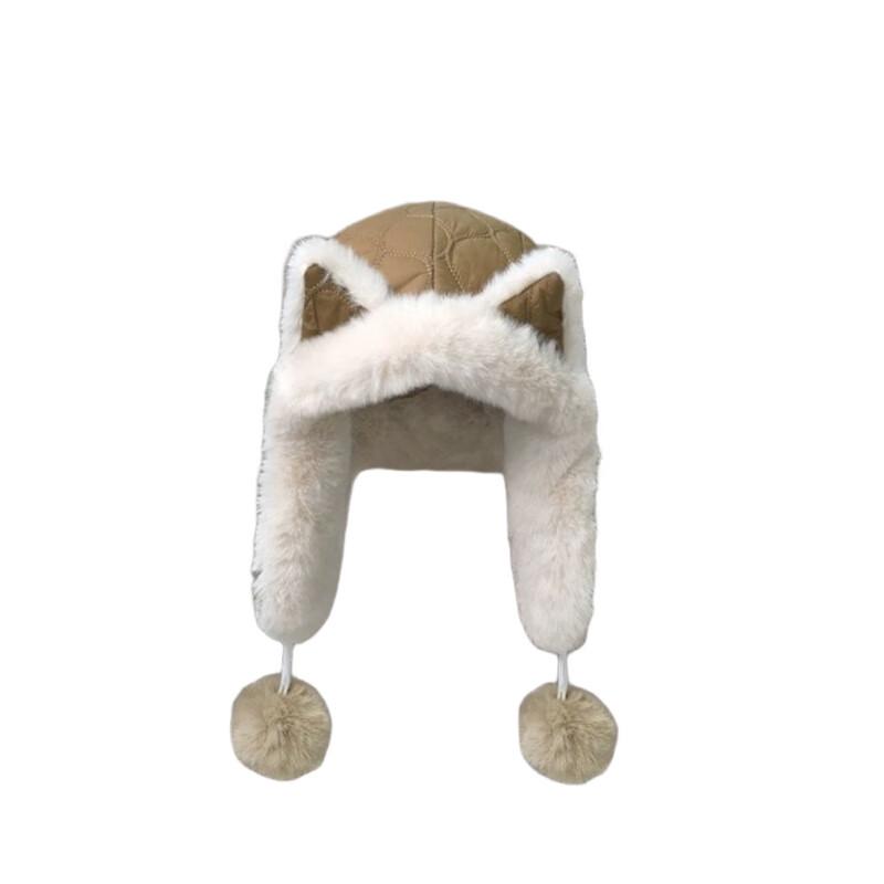 

Women s Fox Ear Plush Winter Trooper Hat One Size