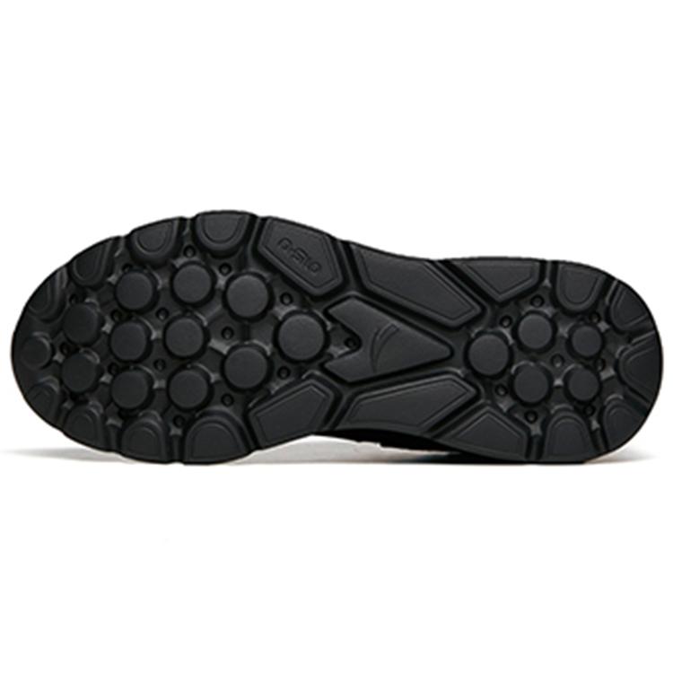 Anta Running Collection Cushioning Slip Resistant Abrasion Resistant Lightweight Low top Running Shoes Men's Pure Black 912145522-4