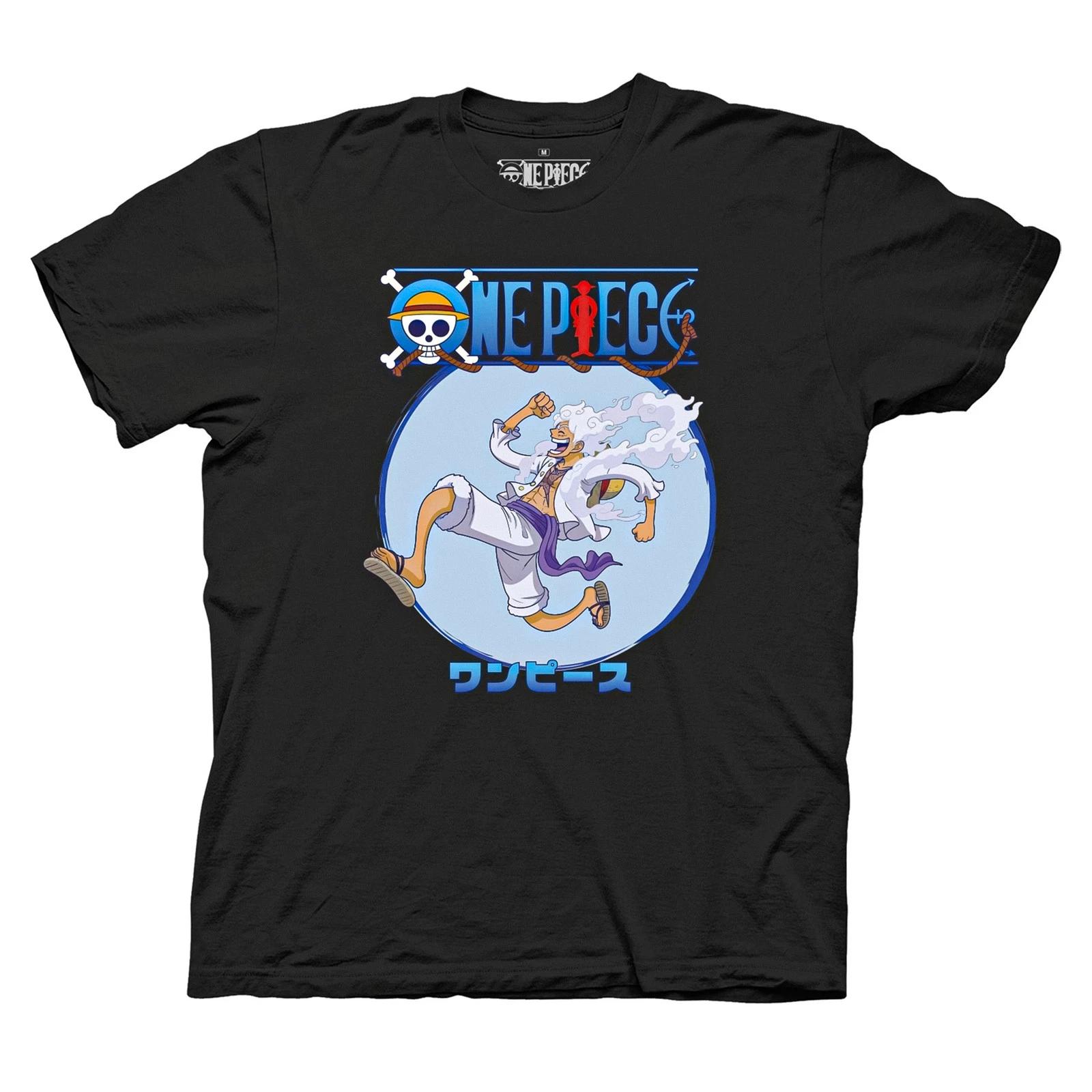 

One Piece - Обезьяна Д.. Футболка для взрослых с рамкой Luffy Gear 5 - Черная - Официально лиценз S