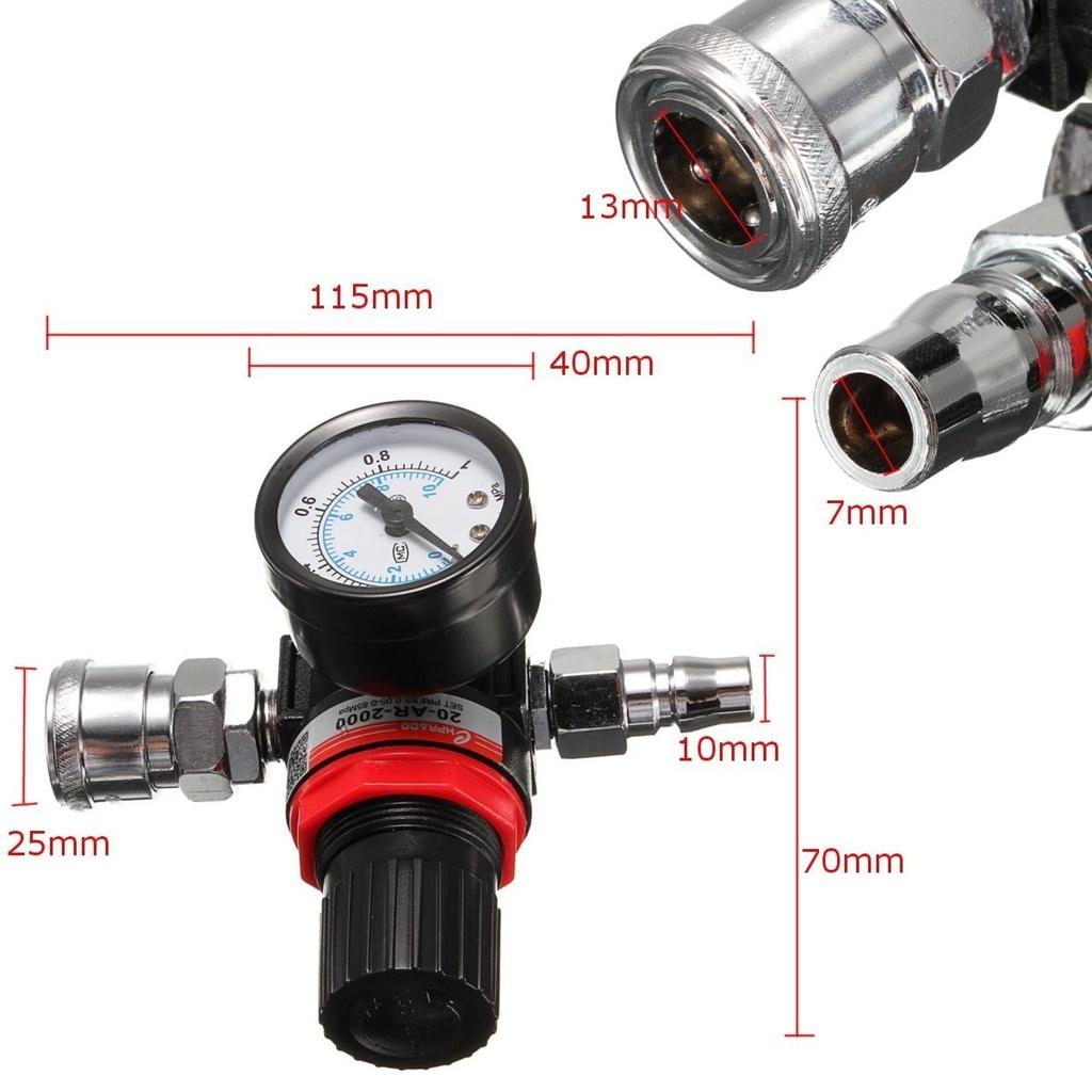 ADAPTATEUR DE REMPLISSAGE d'air haute pression double jauge pour