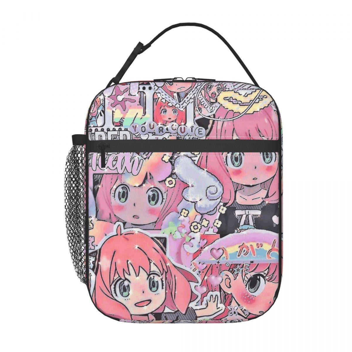 Kawaii Manga Spy X Family Geïsoleerde Lunchtas voor Vrouwen Kantoor Koeltas Thermische Voedselbox Draagbare Lunchboxen Container One Size