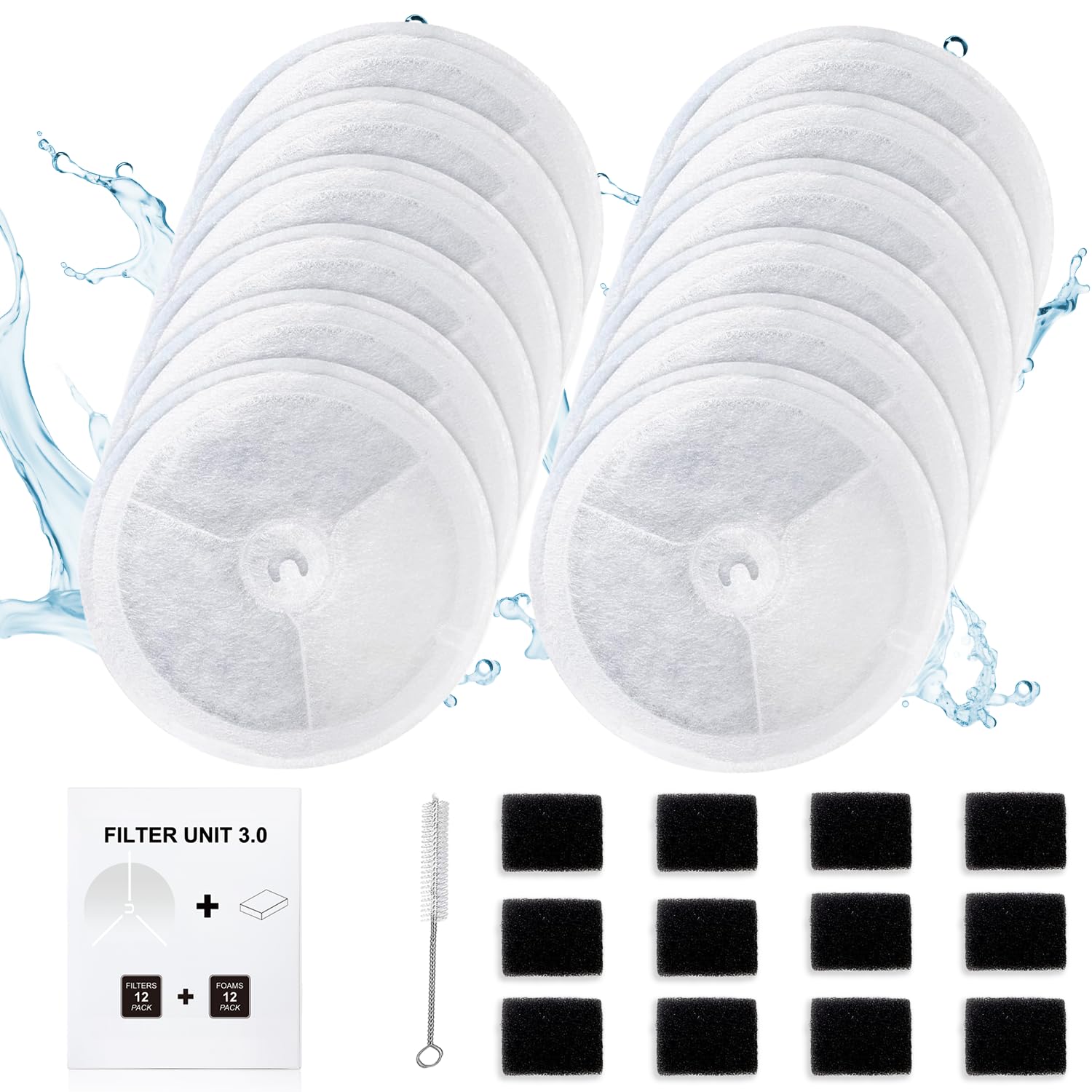 

AWoHH Filter PETKIT Сумісний Водопостачання Заміна Cat Water Filter Pet Kit Пом якшення води Ion Safe Автоматичний диспенсер води Фільтр Насос Фільтр