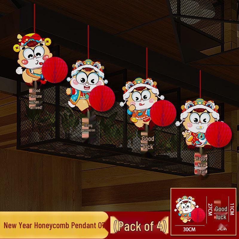2026 Spring Festival Horse-Themed Hanging Decorations for Windows, Doors, Walls, and Shopping Mall Ceilings