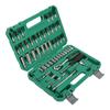 53-Piece 72-Tooth Socket and Ratchet Wrench Set for Car Repair