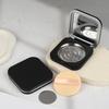 Leere magnetische Kosmetik-Palette Halterbox mit Spiegel Runde Gitter 60 mm Platte Lidschatten Rouge Lippenstift DIY Puder Make-up Box