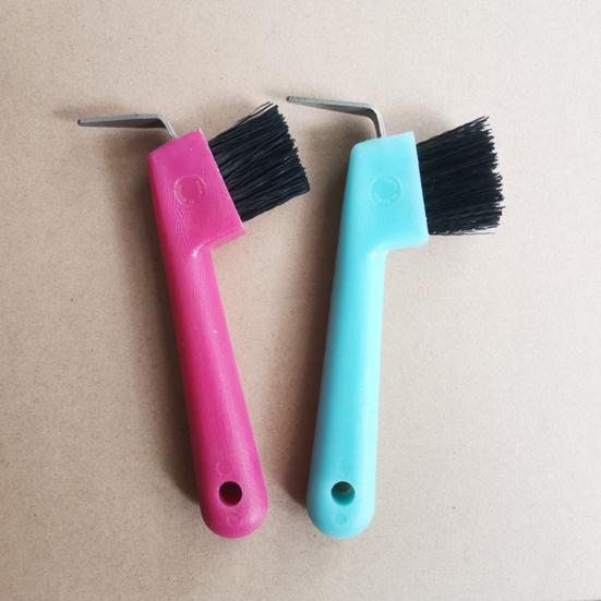 Horse Hoof Tool Wear-resistant Compact Plastic Horse Grooming Horseshoe Brush for Professional Use