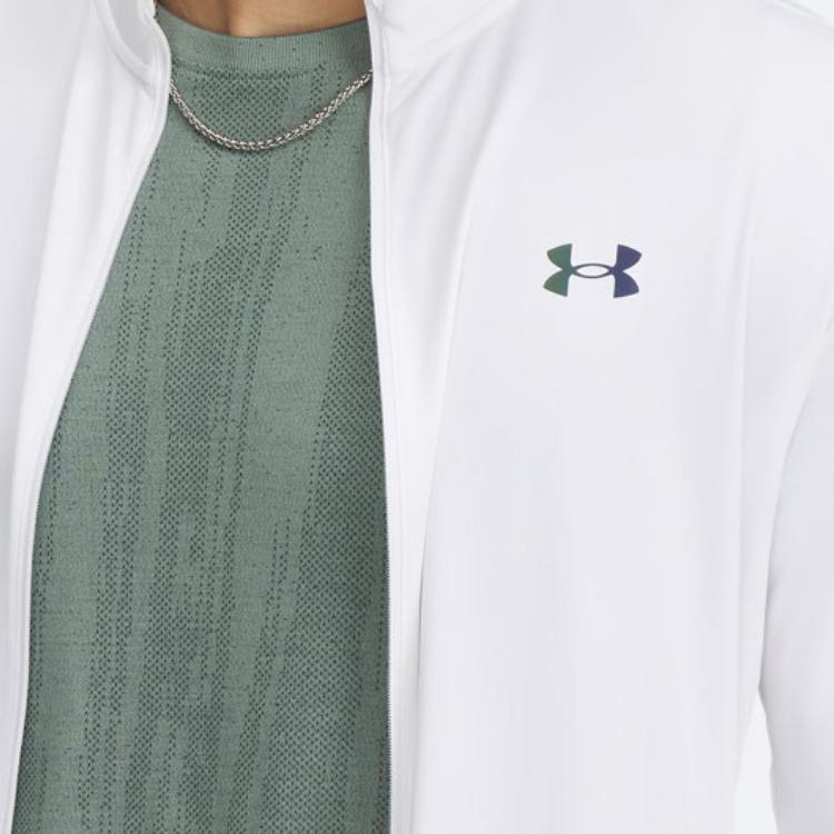 Under Armour Vanish Elite Minimalist Versatile Sports Casual Comfortable Jacket Men Jacket White 1390051-100