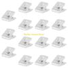 W89C Acrylic Square Clips Compact Design Secure Grip Photo Display Home Office Essential Suitable for Files Cards Stationery