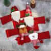 4Pcs Santa Ornament Plush Curtain Tieback Holiday Curtain Holder Christmas Plush Dolls Christmas Decoration Curtain Clasps Belt