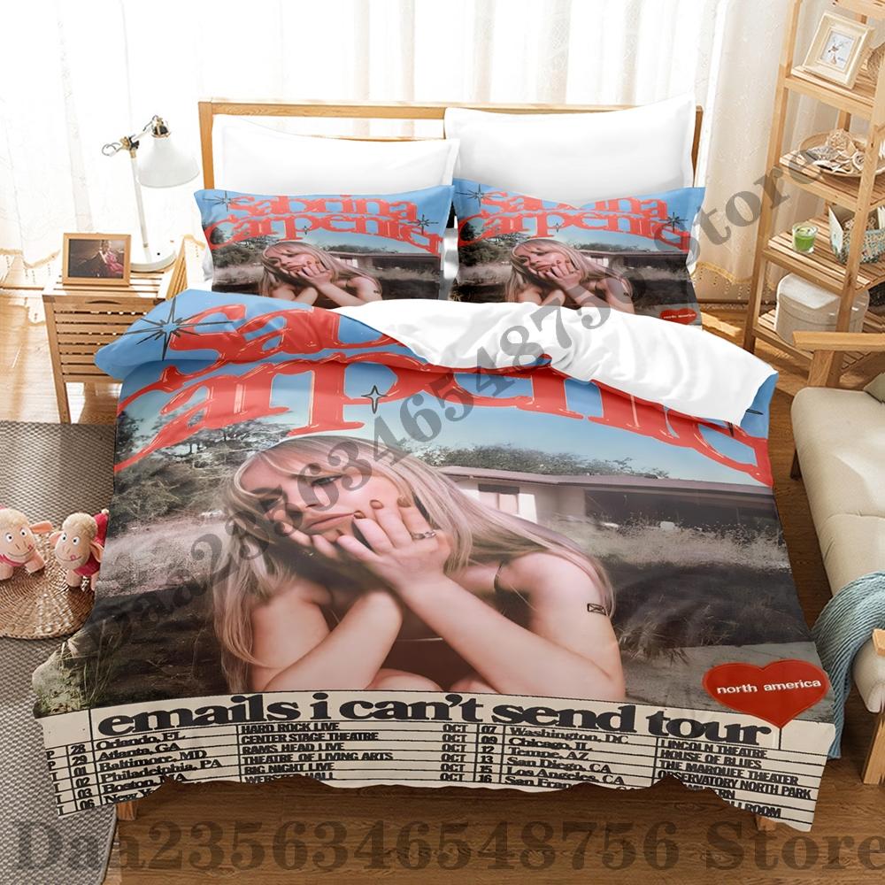 Sabrina Carpenter Bedding Set Single Twin Full Queen King Size Bed Set Adult Kid Bedroom Duvetcover Sets 3D Bed Sheet Set