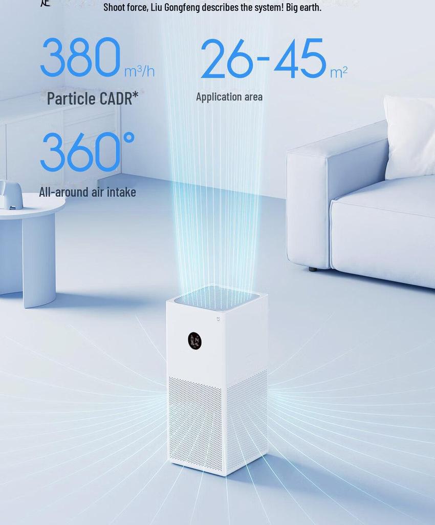 Čistička vzduchu Xiaomi Mijia 4 Lite do ložnice – odstraňuje kouř, formaldehyd a zákal